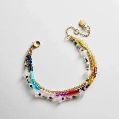 Rowan Semi-Precious Layered Bracelet - Lisbon