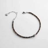 Kyanna Semi-Precious Waterproof Anklet - Onyx