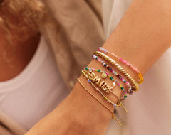 Rowan Semi-Precious Custom Layered Bracelet - Positano