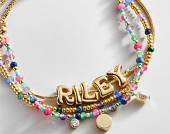 Rowan Semi-Precious Custom Layered Bracelet - Positano