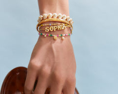 Rowan Semi-Precious Custom Layered Bracelet - Positano