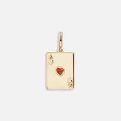Luck Cluster Charm - Ace Playing Card