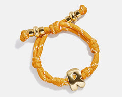 Knotty Initial Custom Bracelet - Marigold Single Letter