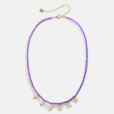 Louisiana State University Delicate Beaded Necklace - Louisiana State University