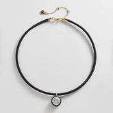 Lindsey Crystal Collar Necklace - Jet Black