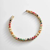 Nina Semi-Precious Bracelet - Gold/Multi