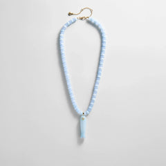 Sun Drift Semi-Precious Pendant Necklace - Blue Fish