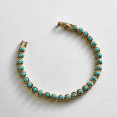 Nina Semi-Precious Bracelet - Gold/Turquoise
