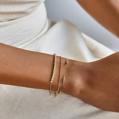 Rima 18K Gold Cuff Bracelet - Smooth Gold