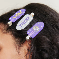 Louisiana State University Creaseless Hair Clip Set - Louisiana State University