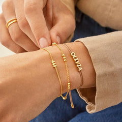 Rylee 14K Gold Bracelet - Gold Bead