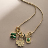 Lucky Clover Charm Necklace - Clover