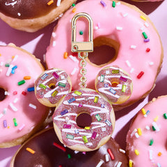 Mickey Mouse Disney Donut Bag Charm - Disney Pink Donut Bag Charm