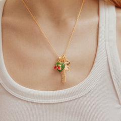 Michigan State University Cluster Charm Necklace - Michigan State University