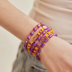 Louisiana State University Beaded Bracelet Set - Louisiana State University