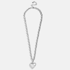 Millie Mini Bubble Heart Necklace - Silver