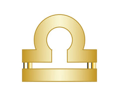 Libra Zodiac Icon - Gold