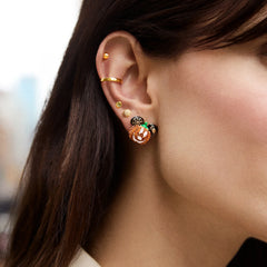 Mickey Mouse Disney Pumpkin Stud Earrings - Pumpkin