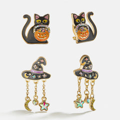 Little Spellcaster Kids' Clip-On Halloween Earring Set - Multi