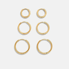 Verbena Waterproof Earring Set - Gold