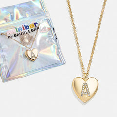 Little Love Kids' Initial Heart Necklace - Gold