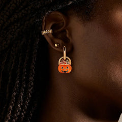 Laughing Jack Earrings - Pumpkin