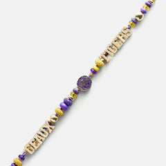 Louisiana State University Beaded Bandana Phone Charm - Louisiana State University