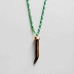 Maeve Semi-Precious Pendant Necklace - Jade