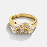Mini Bubble Initial Ring - S
