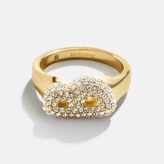 Mini Bubble Initial Ring - S