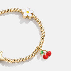 Made You Smile Kids' Charm Bracelet - Cherry