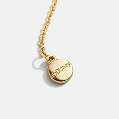 Mickey Mouse & Minnie Mouse Disney Better Half Necklace - Gold/Pavé