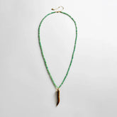 Maeve Semi-Precious Pendant Necklace - Jade