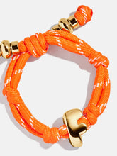 Knotty Initial Custom Bracelet - Tangerine Single Letter