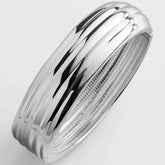 Odessa Hinge Bangle Bracelet - Silver