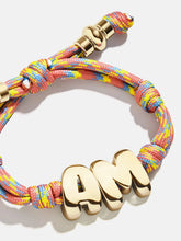 Knotty Initial Custom Bracelet - Vivid Multi Double Letters