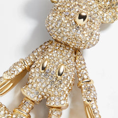 Mickey Mouse disney Bag Charm - Gold Glitter