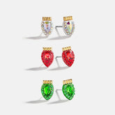 Merry & Bright Holiday Earring Set - Classic Christmas Lights