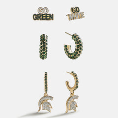 Michigan State University Slogan Earring Set - Michigan State University
