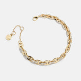 Thalia Mariner Chain Bracelet - Gold/Pavé