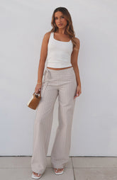 Won't Look Back Pants Beige