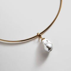 Teagan Pearl Collar Necklace - Gold/Pearl