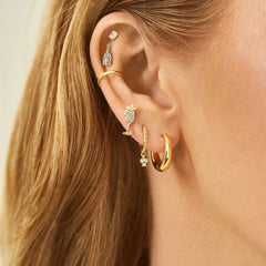 Pop the Bubbly Earring Set - Champagne Flute