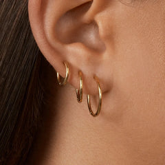 Verbena 18K Gold Earrings - 15MM
