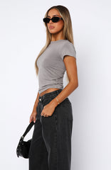 Too Blessed Tee Grey Mist