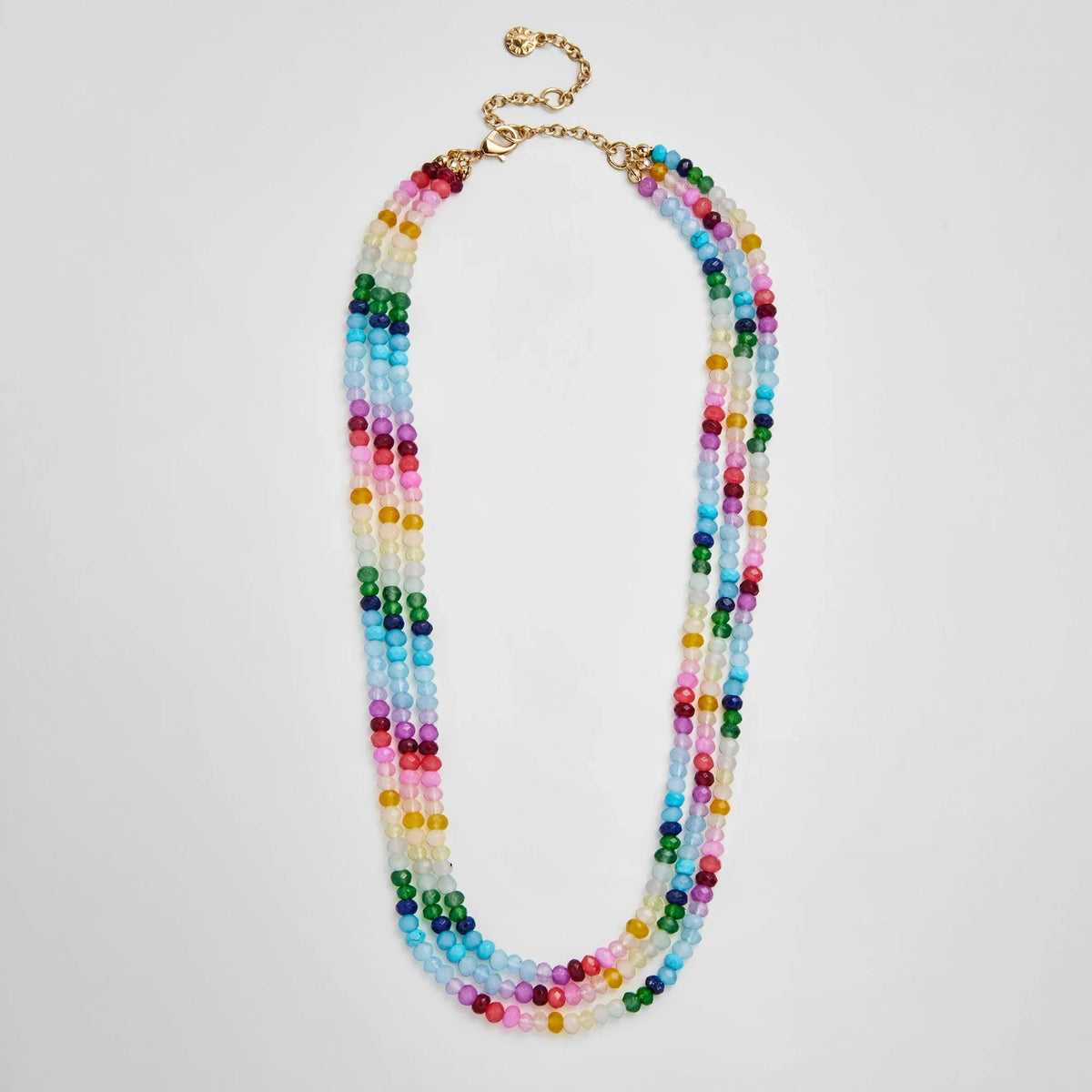 Lena Semi-Precious Layered Necklace - Multi