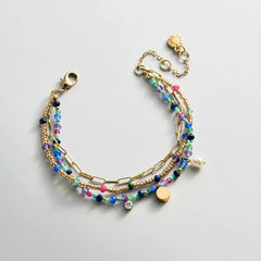 Rowan Semi-Precious Layered Bracelet - Positano