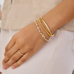 Mickey Mouse Disney Repeating Tennis Bracelet - Gold