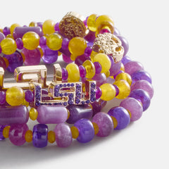 Louisiana State University Beaded Bracelet Set - Louisiana State University