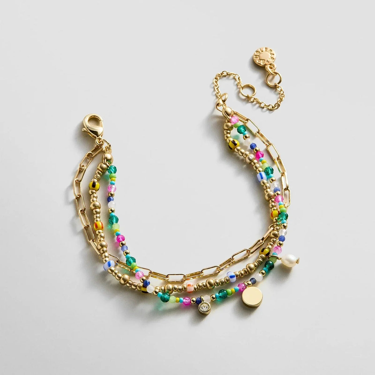 Rowan Semi-Precious Layered Bracelet - St. Tropez
